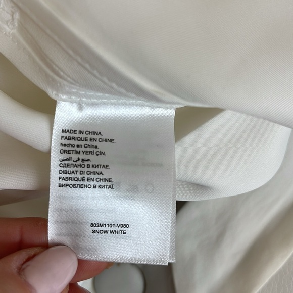 NWT BEBE DECO DOLL WHITE WRAP TOP SIZE 0 - Picture 5 of 6